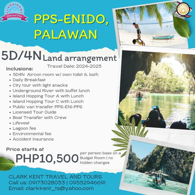 5D4N PPS to El nido Palawan