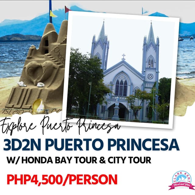 3 Days 2 Nights Puerto Princesa w/ Honda Bay Tour + City Tour (Mariafe Inn or any similar hotel)